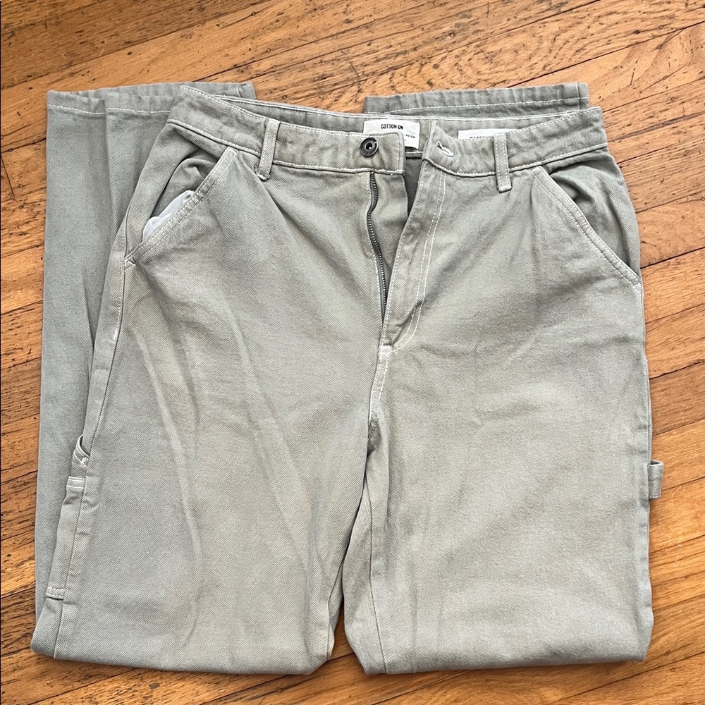 Cotton On Carpenter Pants in Sea foam Green